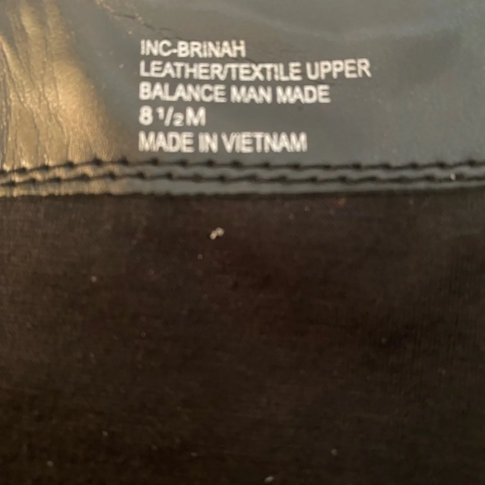 INC International Concepts Black Tall Leather Riding Boots